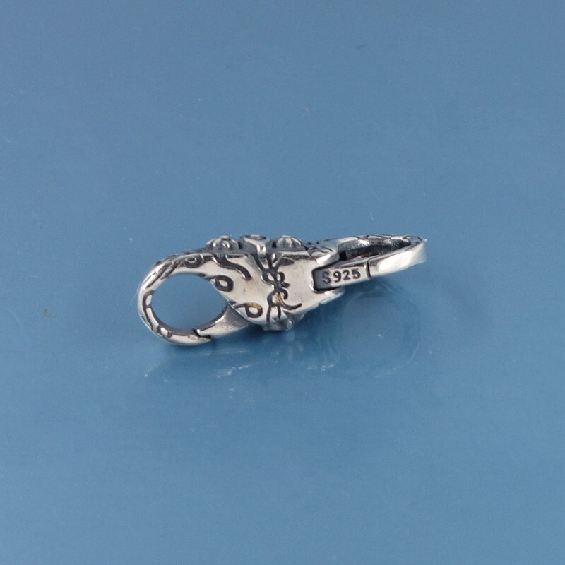 Sterling Silver Double Openings Daisy n Wind Lobster Claw Clasp Connector #44074