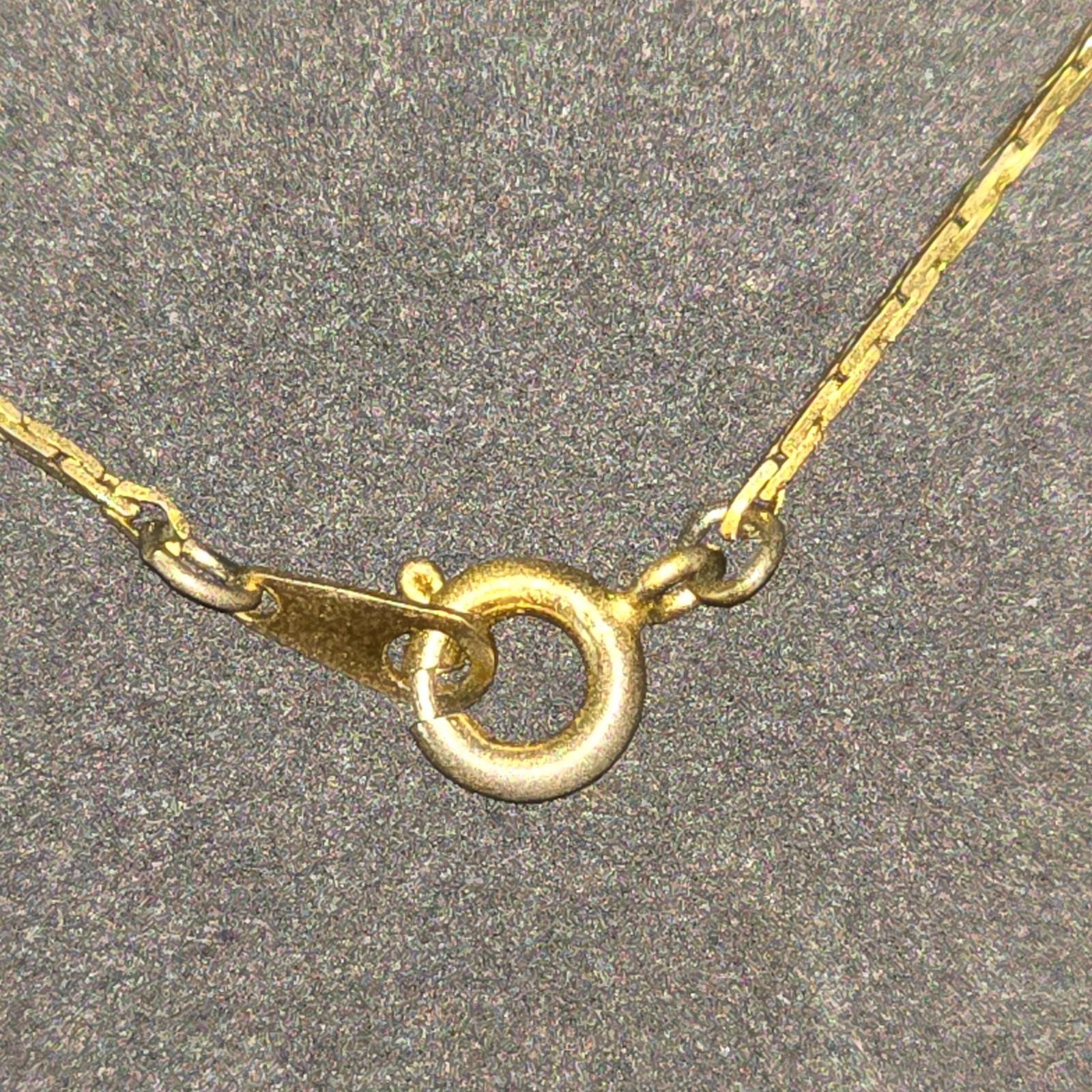 Vintage Gold Tone Flat Snake Chain Necklace Thin Delicate Italy Style 23 In. ETE