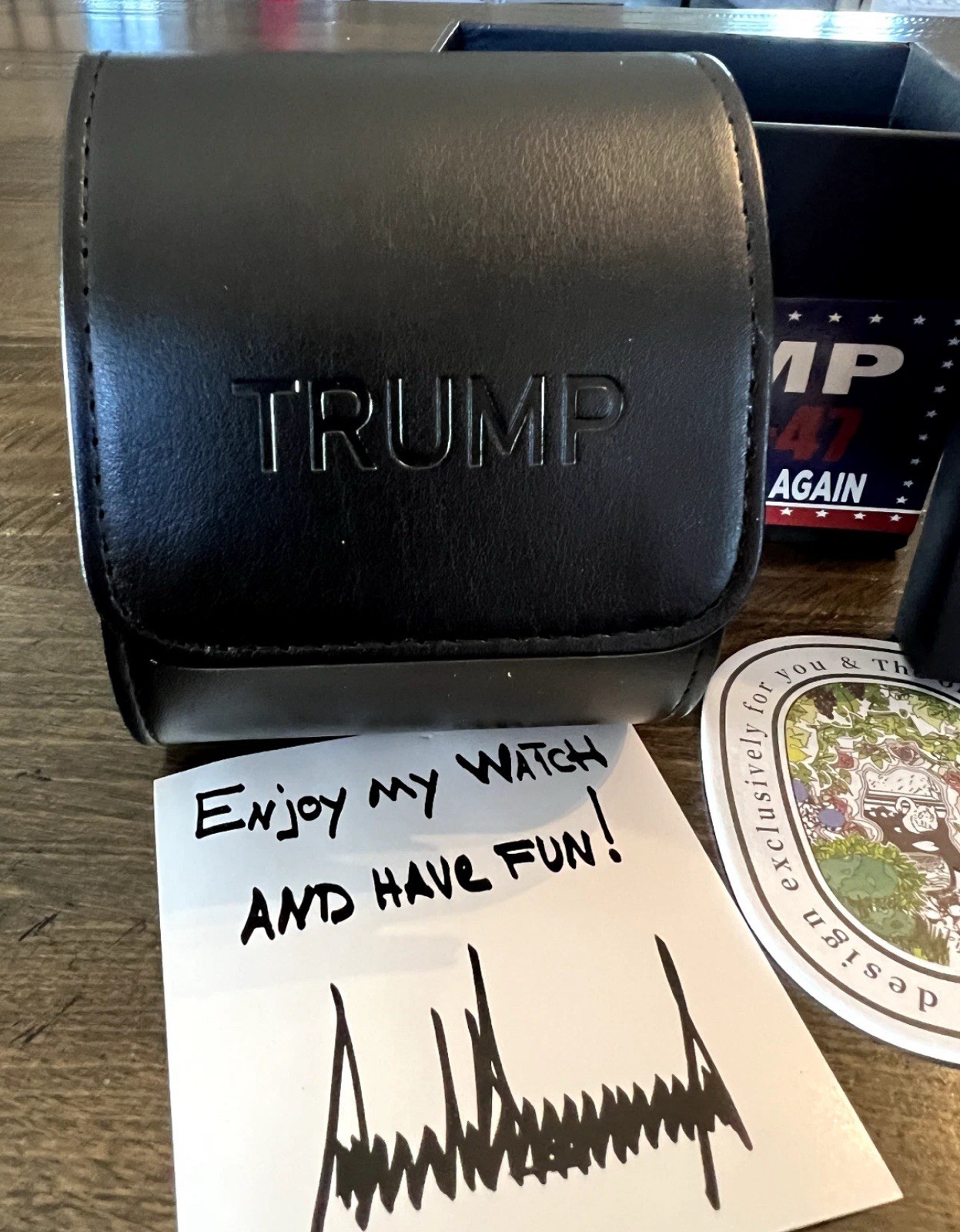Donald Trump Mens Watch. Fight Fight Fight.Red Beauty Men’s New with Papers.
