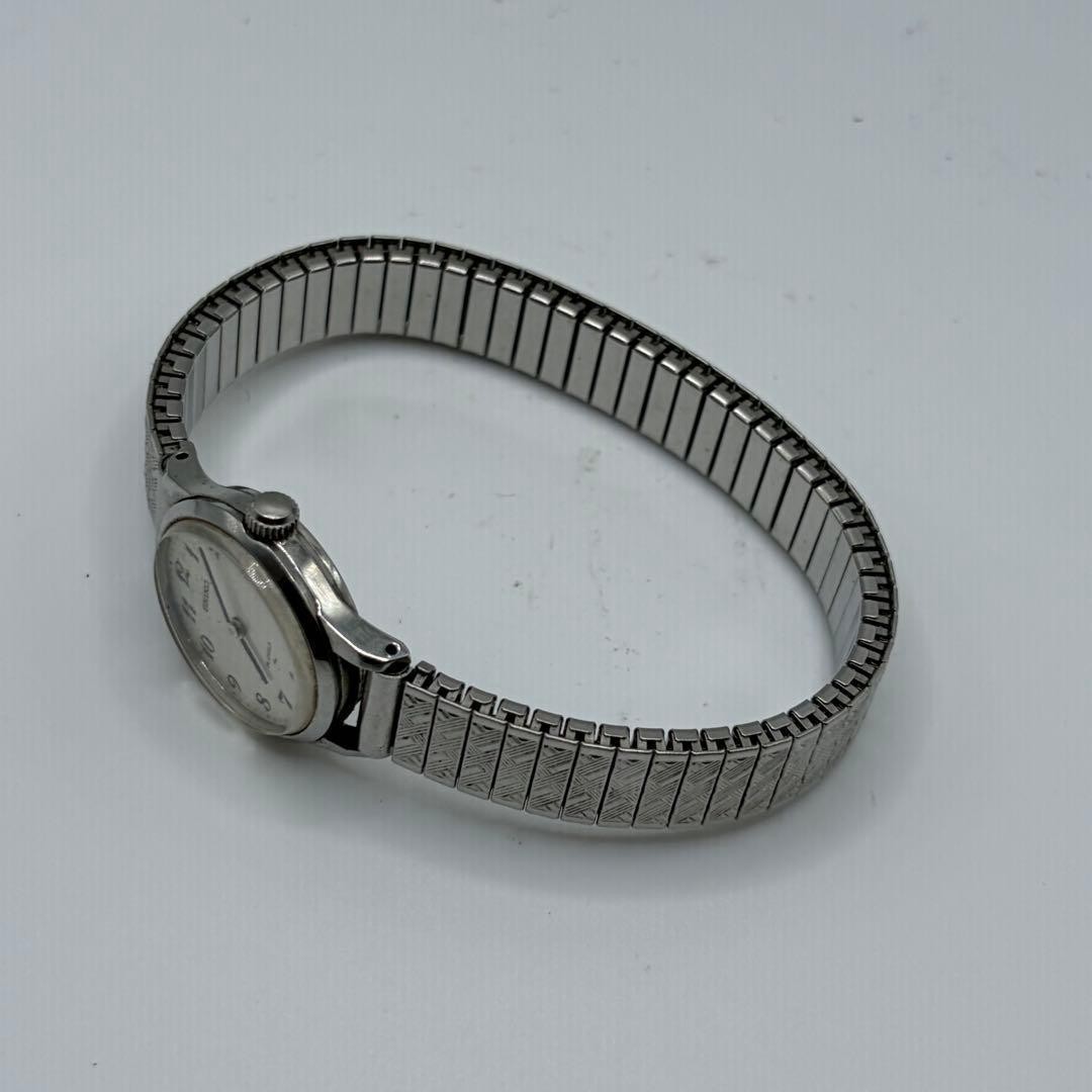 SEIKO Ladies’ Hand-Winding Watch, Vintage, Bellows Type, Silver