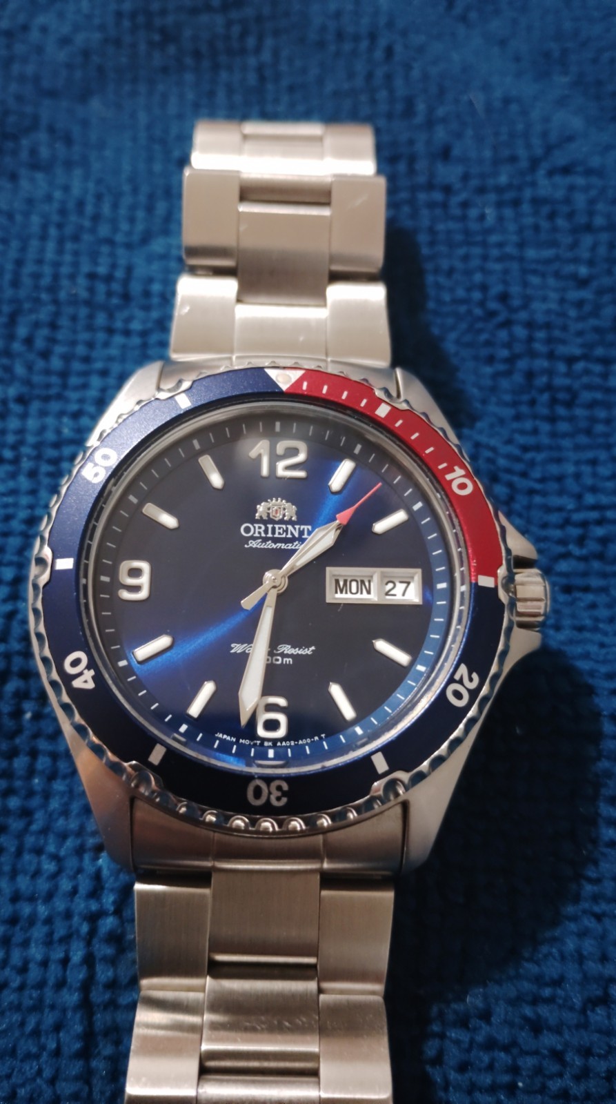 ORIENT MAKO II FAA02009D9 Blue dial Pepsi Bezel automatic 41.5mm Japan DiverNEW