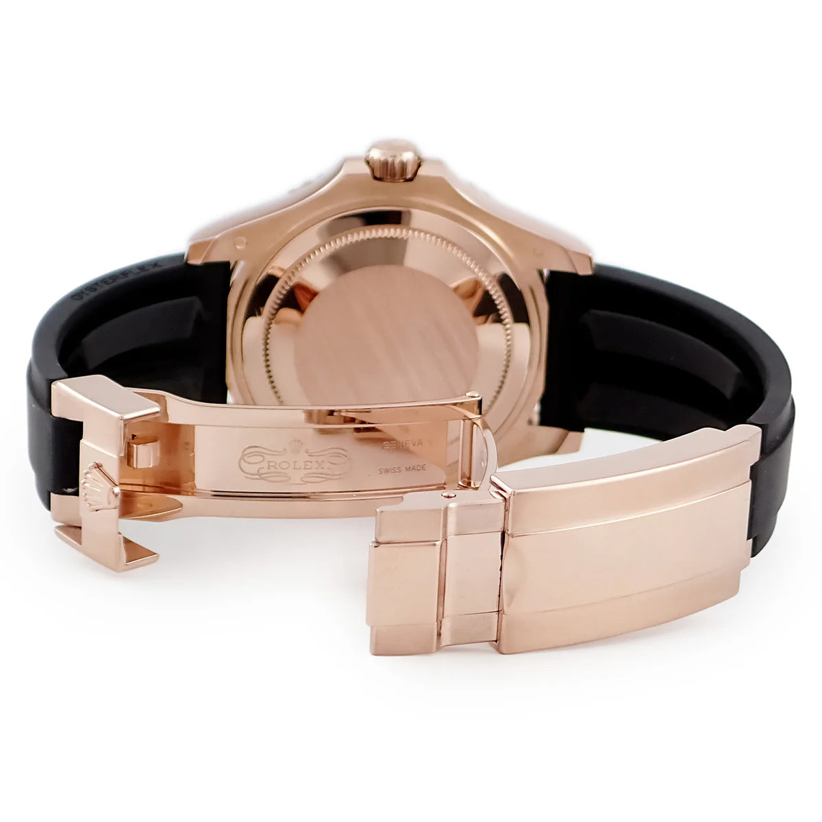 Rolex Yacht-Master 37 268655 Rose Gold Ceramic Rubber Diamond 37mm #HDW733