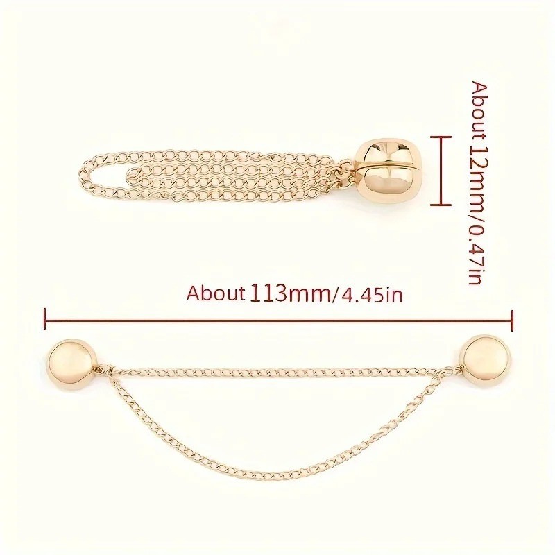 3PCS T Shirt Shortening Clip Adjustable Buckle Hem Fix Magnetic Waist Button