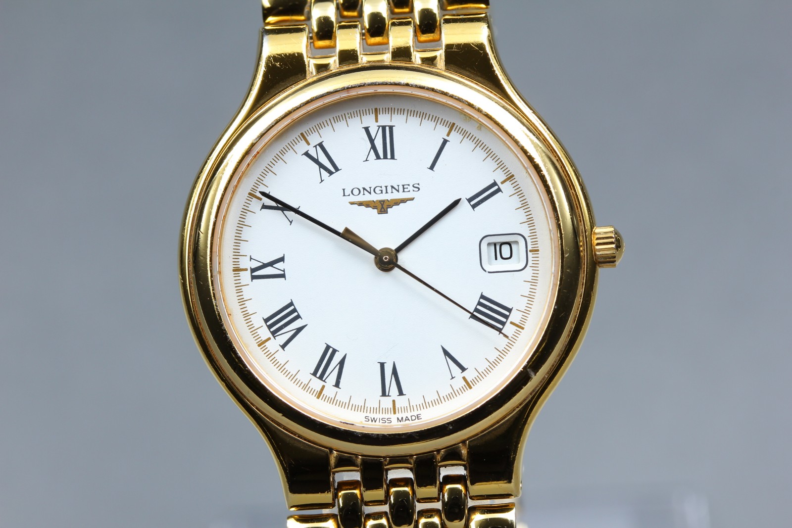 [N MINT] Longines Grand Classic L5.631.2 33mm White Dial Gold Quartz Men’s Watch