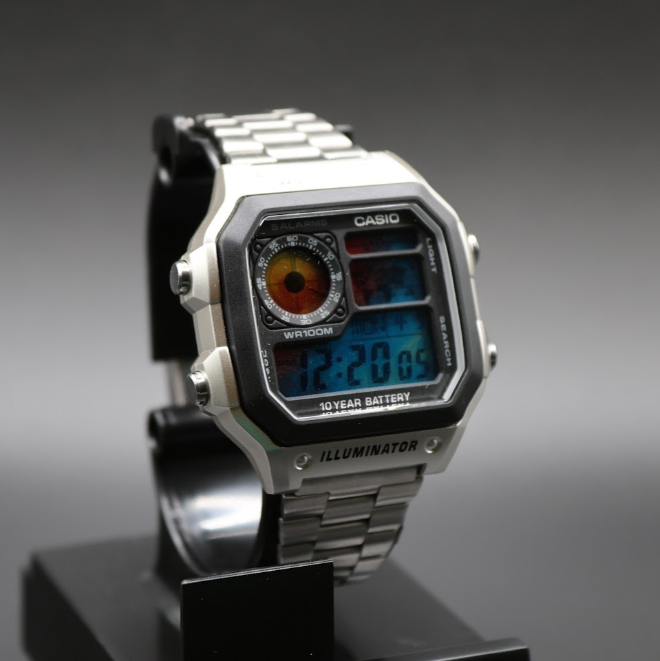Ice & Fire | CASIO AE-1200WHD Royale | Stainless Steel Watch Band| Mod 🧊🔥