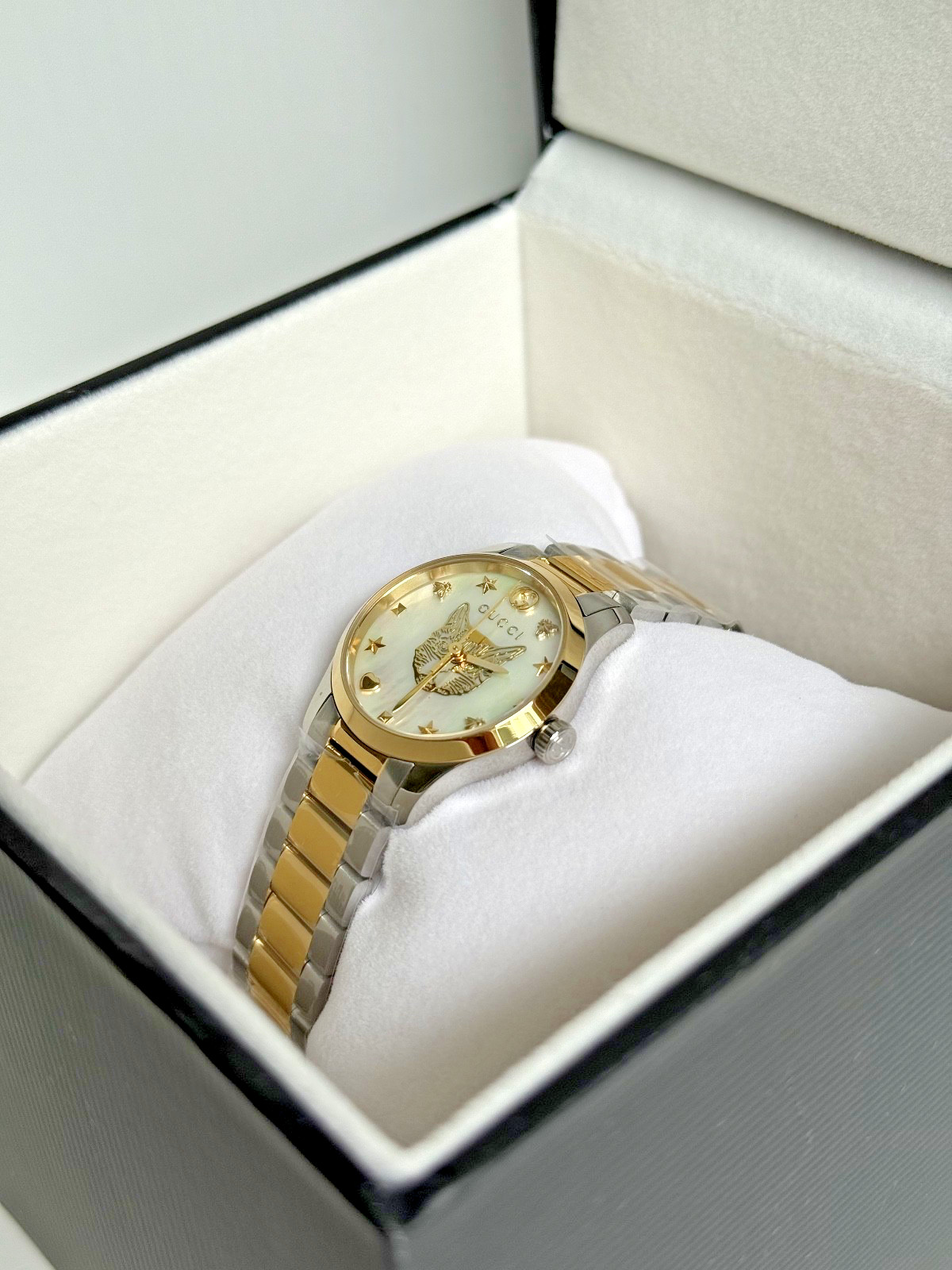 Gucci G-timeless YA1265012 27mm Stainless Steel Case and Band Women’s Watch
