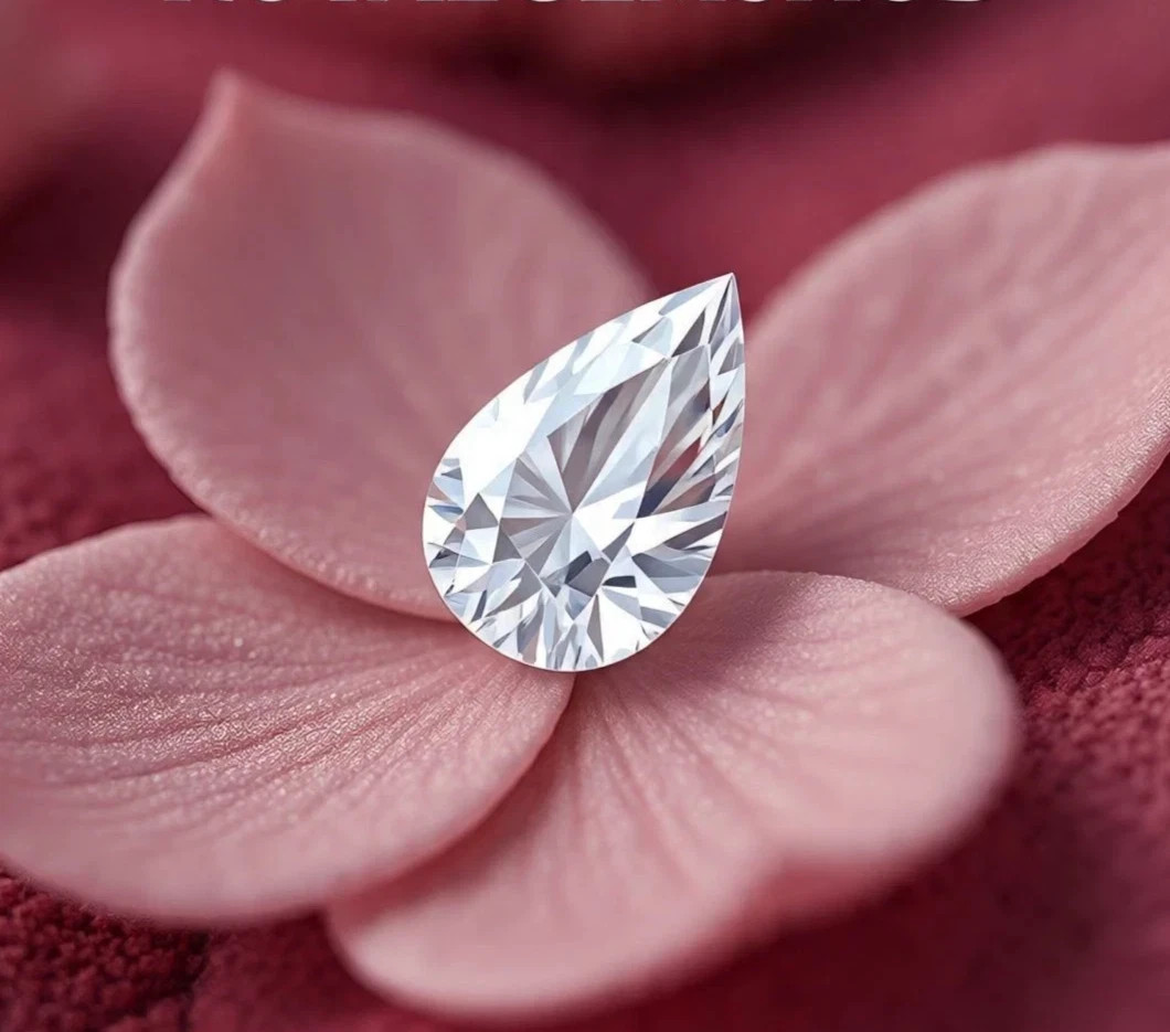 2.50 CT Natural White Diamond Pear Cut 8×10 mm VVS1 D Grade IDGL Certified