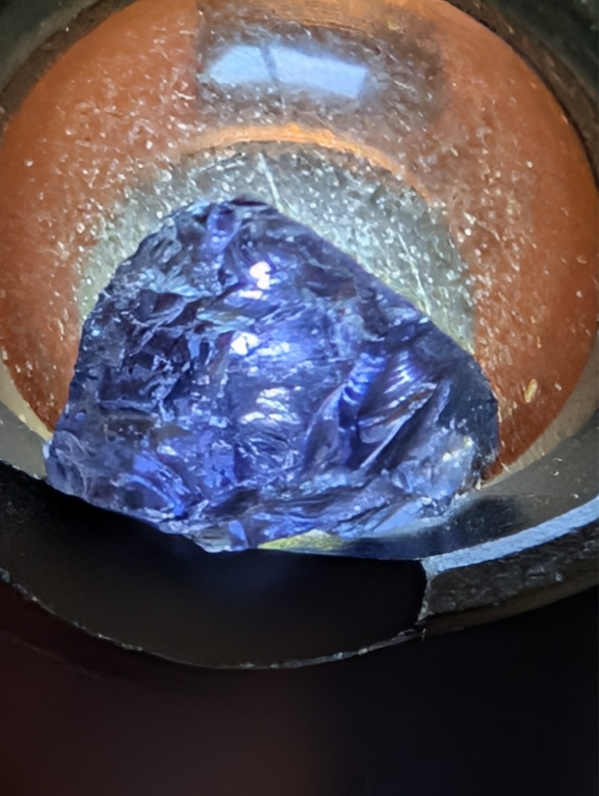 USA seller 6.06 IF Flawless Iolite color changing facet rough gemstone specimen