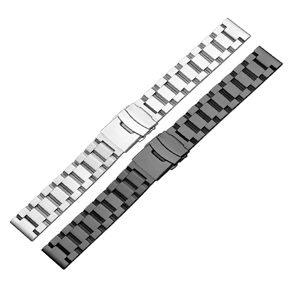 New High Quality Pure Solid Stainless Steel Watch Strap Band 18mm 20mm 22mm 24mm