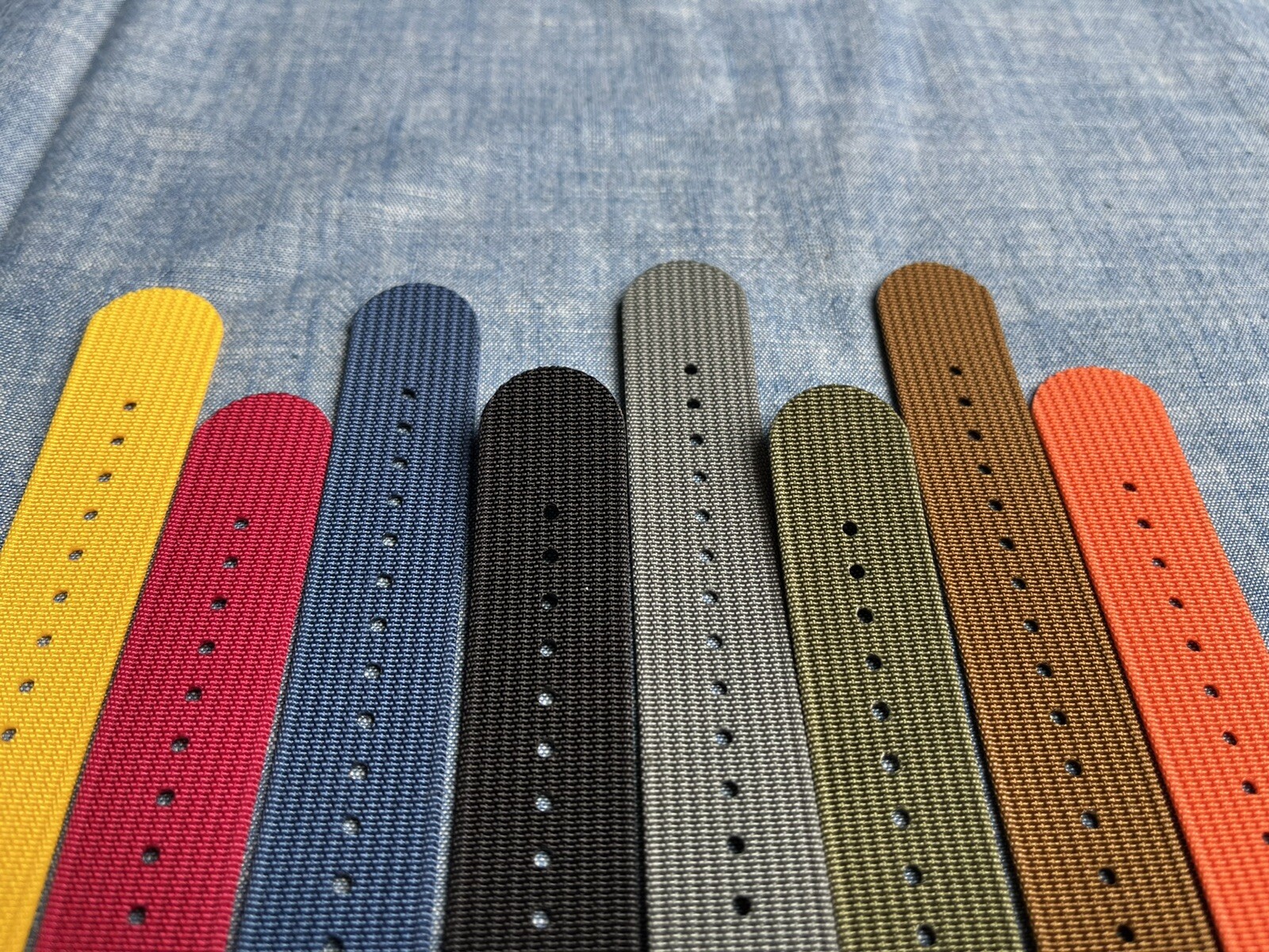 WISCASSET WATCH STRAPS *Ribbed* One-piece Watch Strap (FREE SHIPPING)