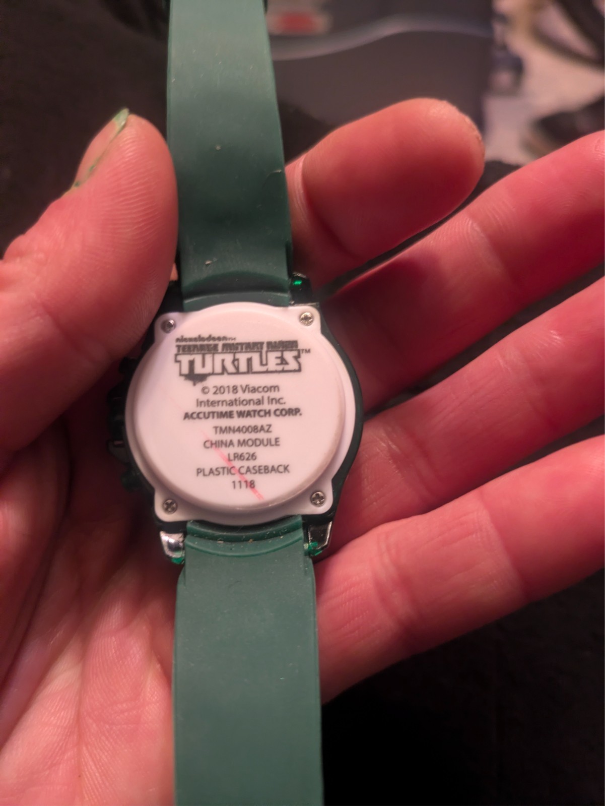 Teenage Mutant Ninja Turtles digital watch. TMN4008AZ LR626 0817 Working watch