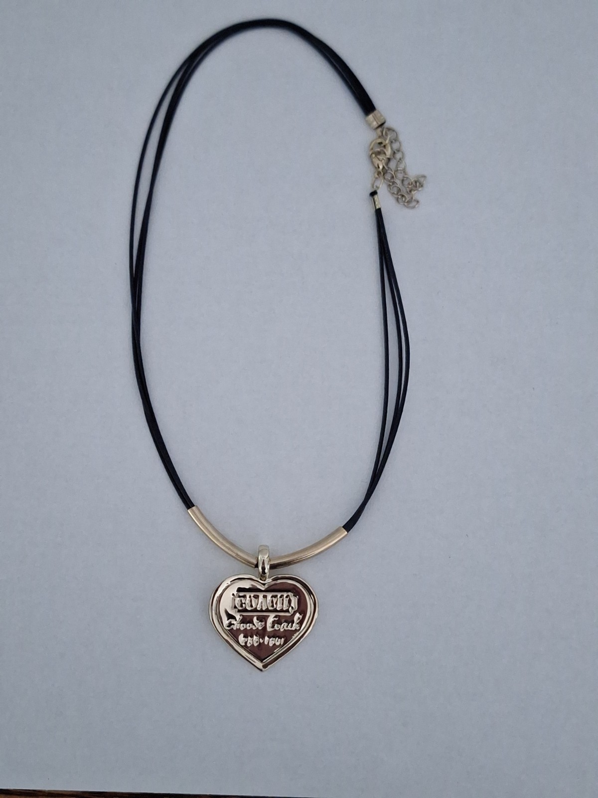 Coach Gold Heart Pendant Necklace Classic Elegance Charm -Choose Coach- Asis Pic