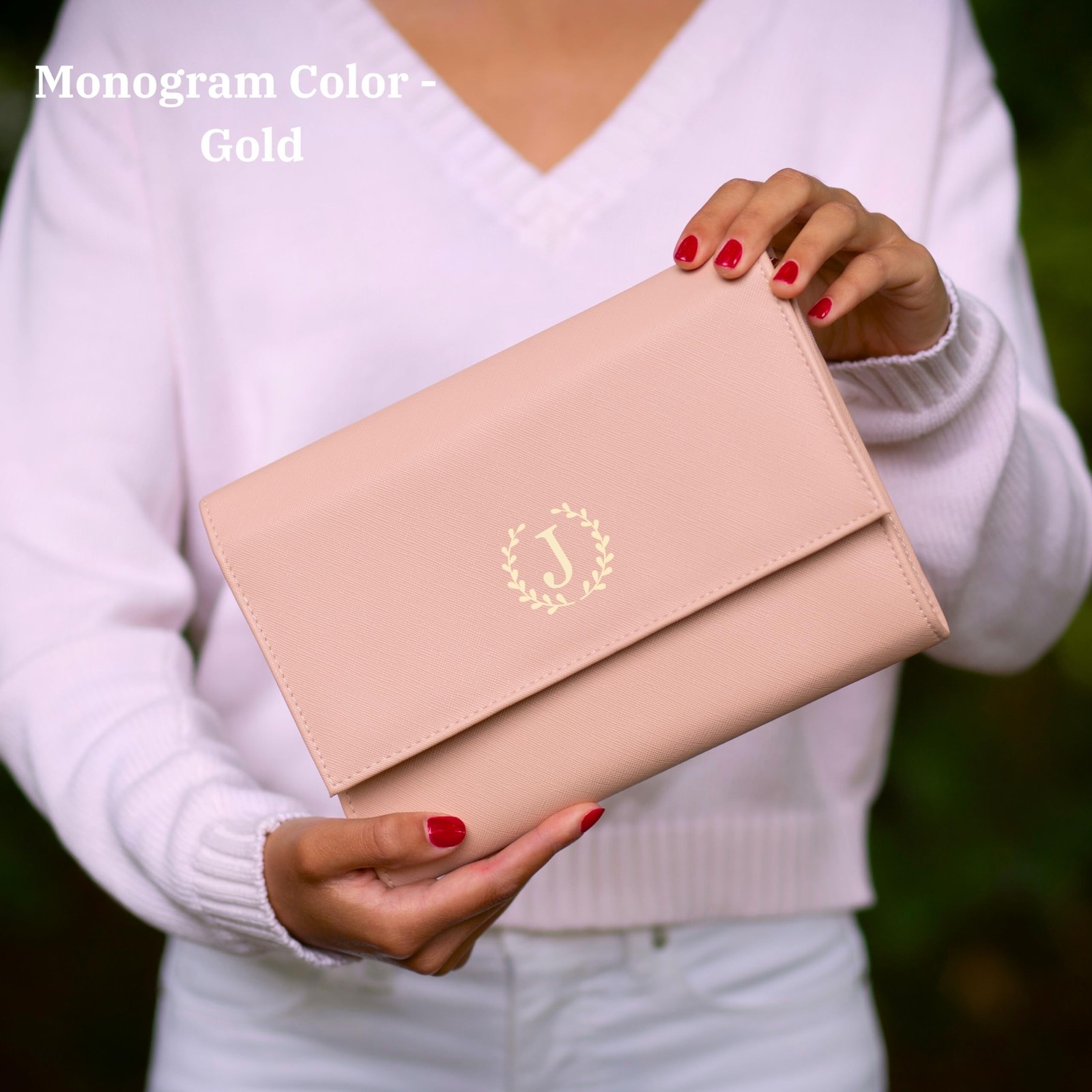 Personalized Initial Travel Jewelry Case – Monogram Custom Gifts For Women, B…
