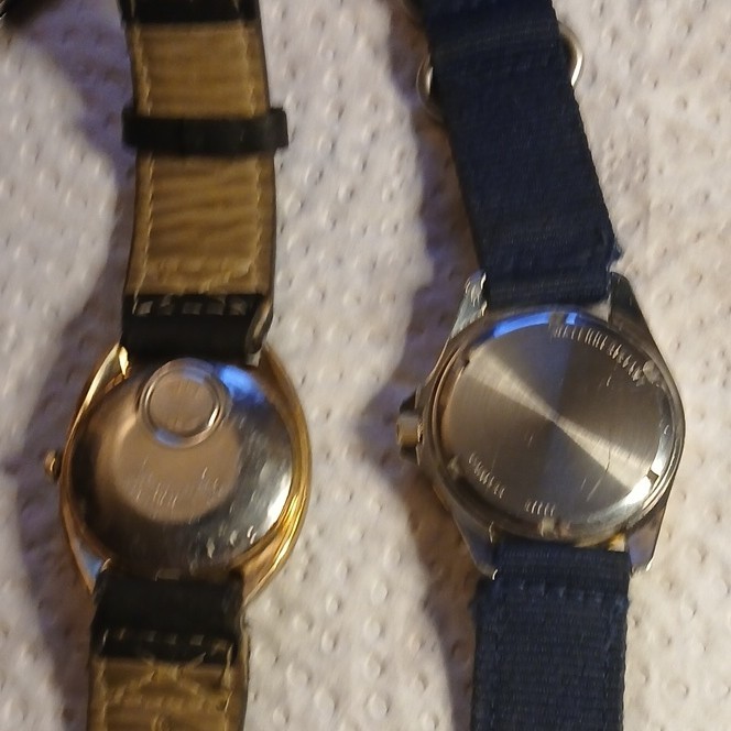 Wittnauer Vintage Dive Watch, Screw Down Crown . Timex Electrica . Monopoly.
