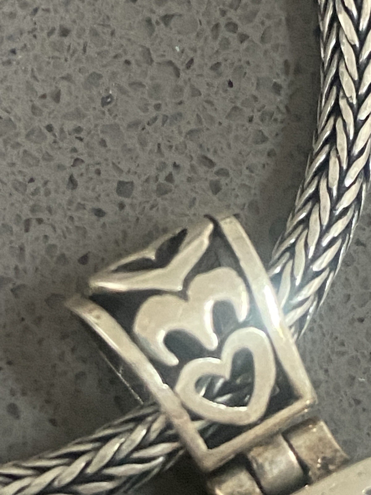 Sterling Silver Byzantine Chain W/Cross Pendant 40g