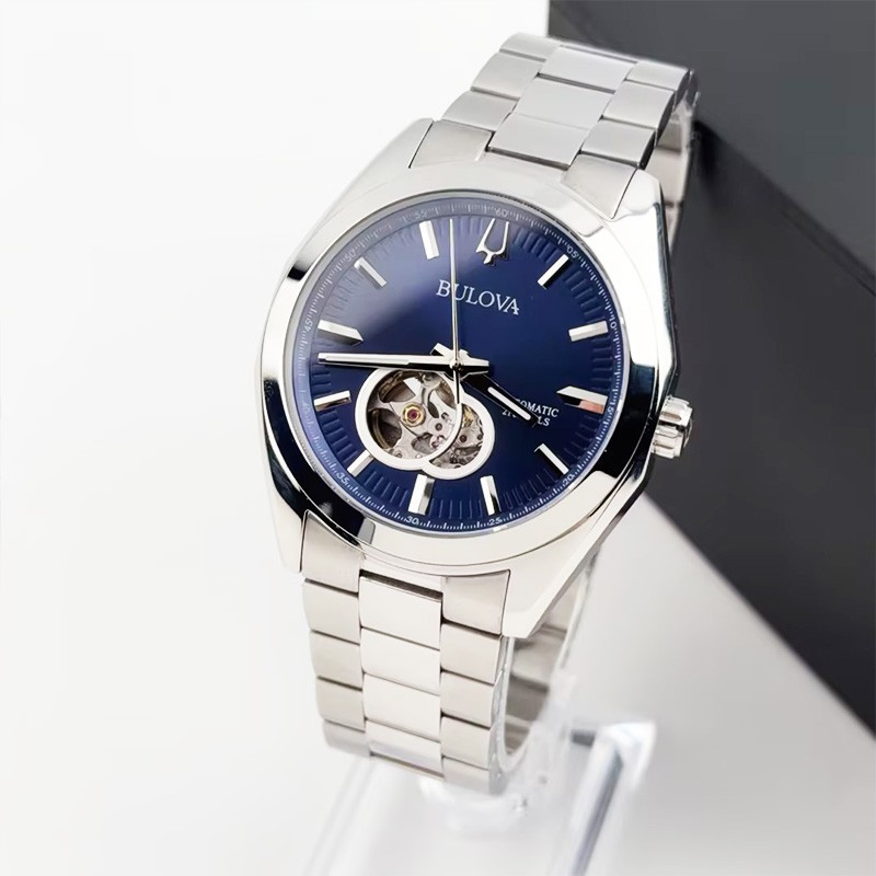 Bulova Surveyor 96A275 Automatic Men’s watch Blue Dial Stainless Steel 42mm