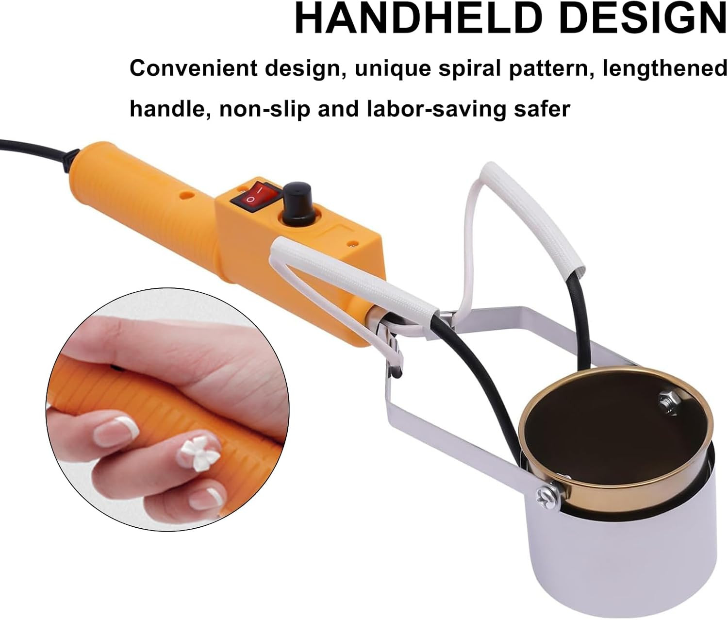 Lead Melting Pot Kit – 380W Electric Metal Melting Furnace with Crucibles, Ideal