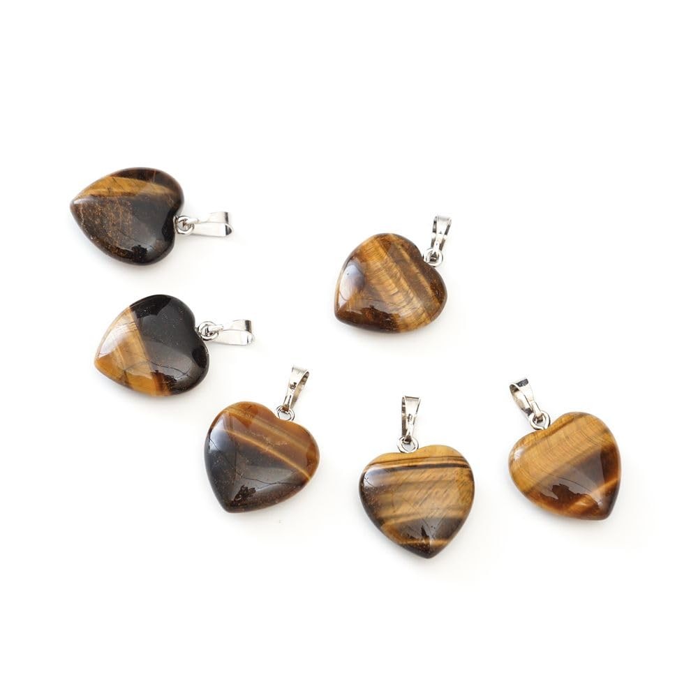 1pc You Are My Only Love Real Natural Gold Yellow Tiger Eye Gemstone Large Heart