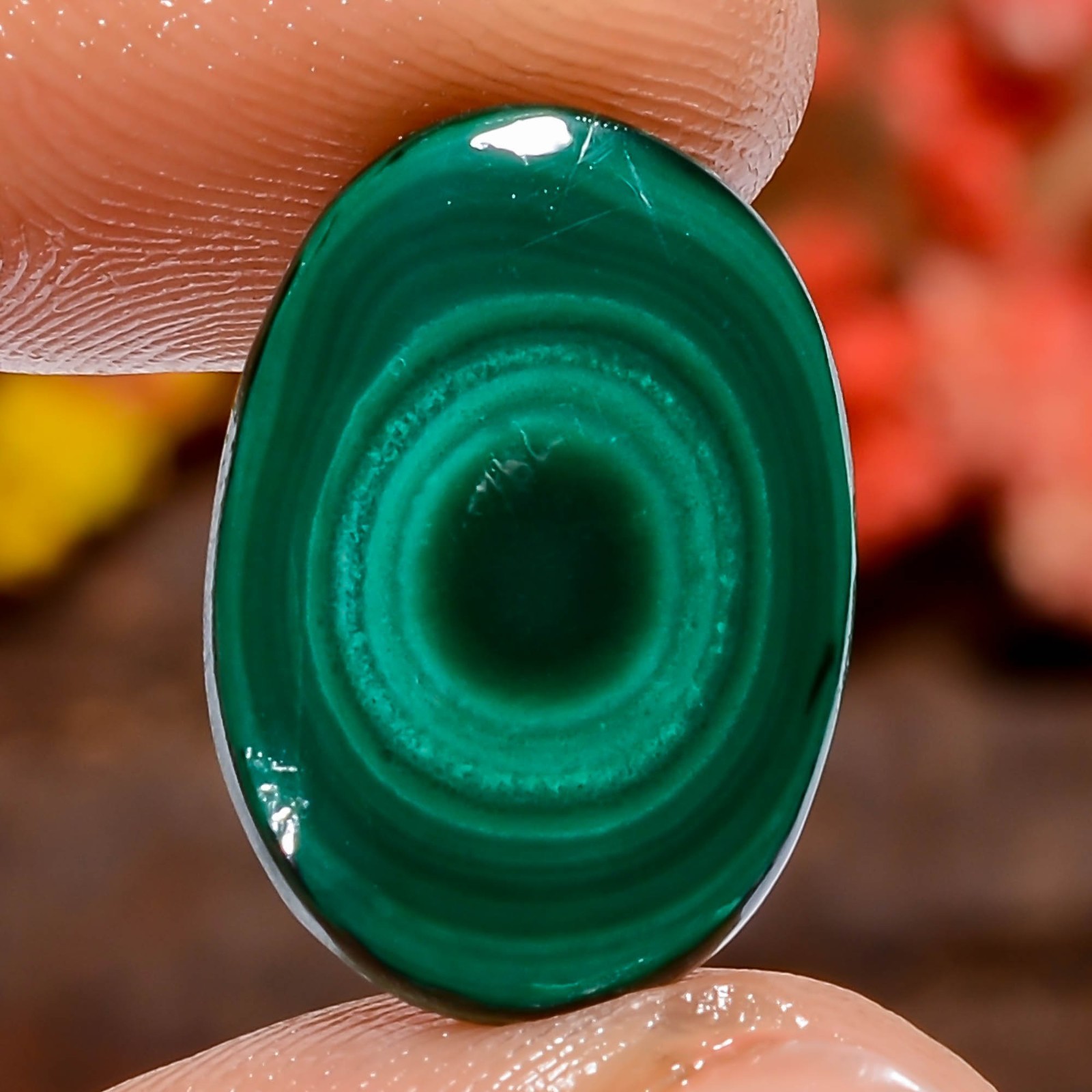 Malachite 9Ct Oval 17X12X2mm Green Stone for Ring Africa Jewelry Loose Natural