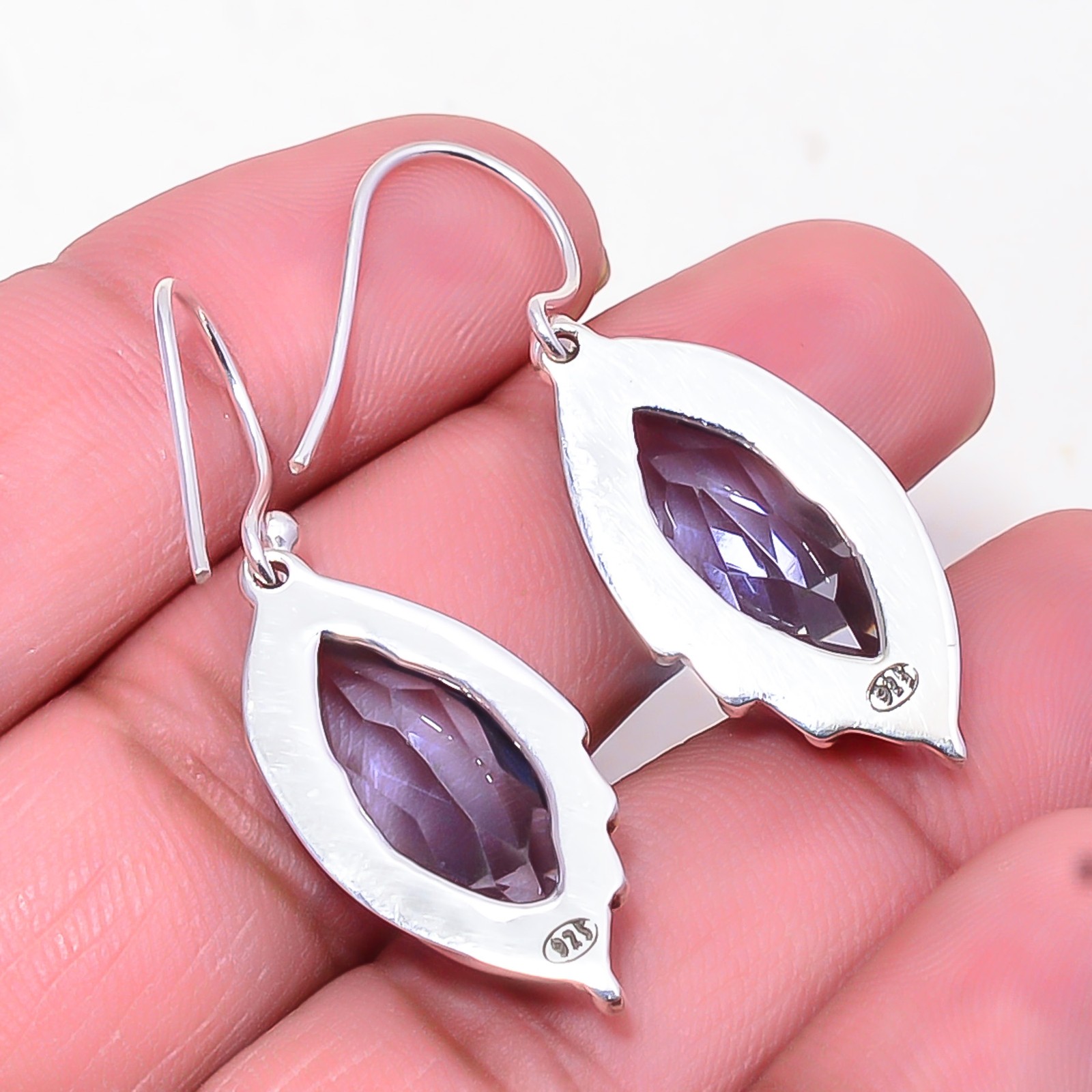 Iolite 925 Sterling Silver Earring 1.56″ E_10182_1004_78, Christmas Gift
