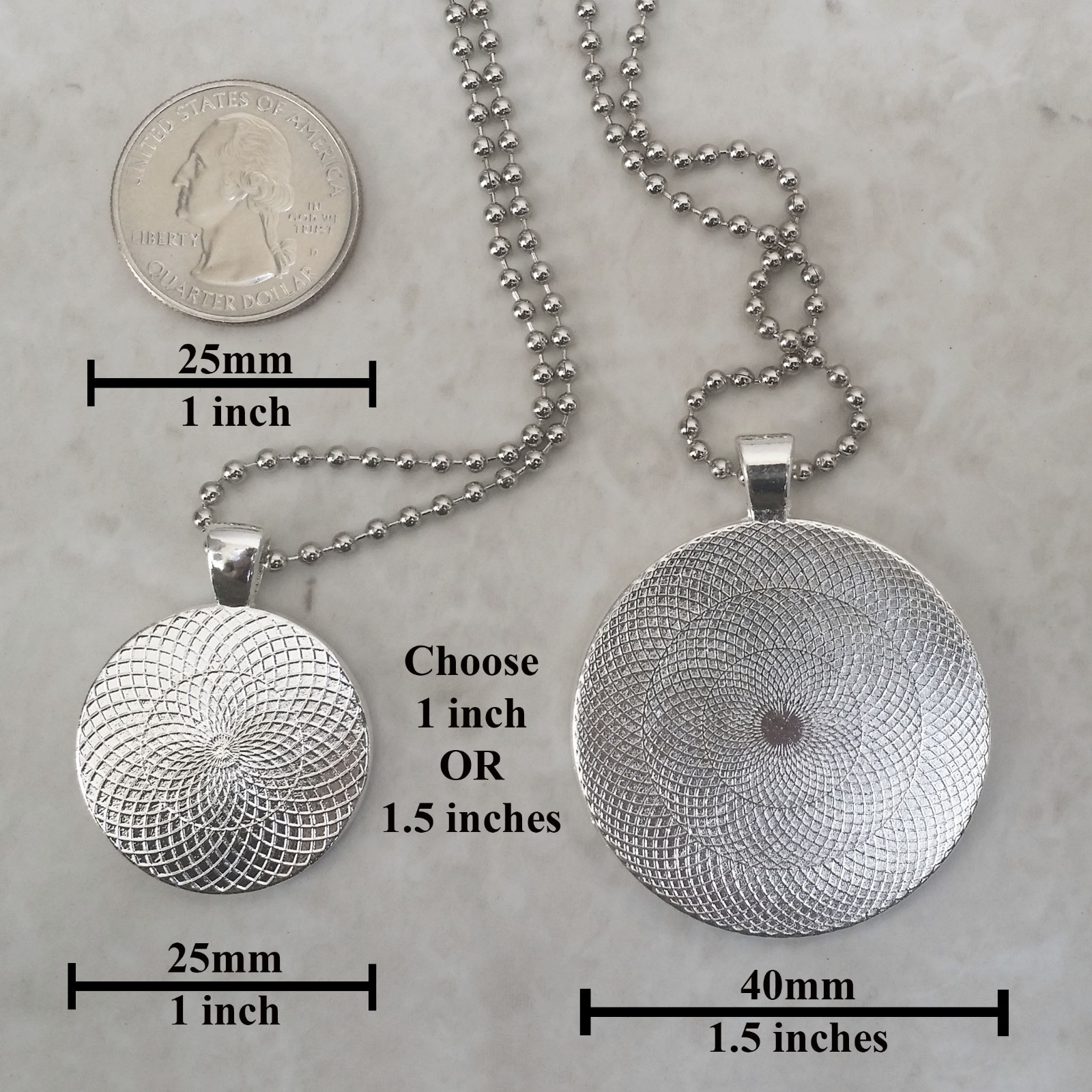 High Blood Pressure Medical Alert Pendant Necklace
