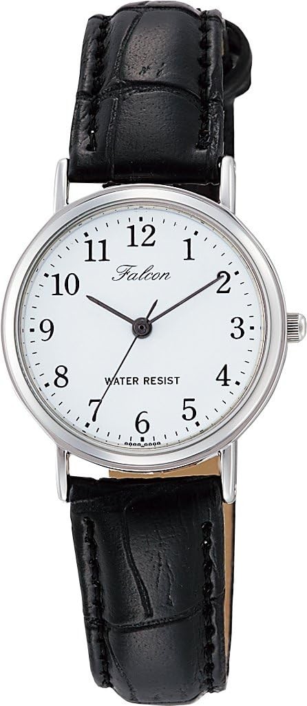 New Q&q QA69-305 Womens Watch Analog Water Resistant Leather Navy Japan