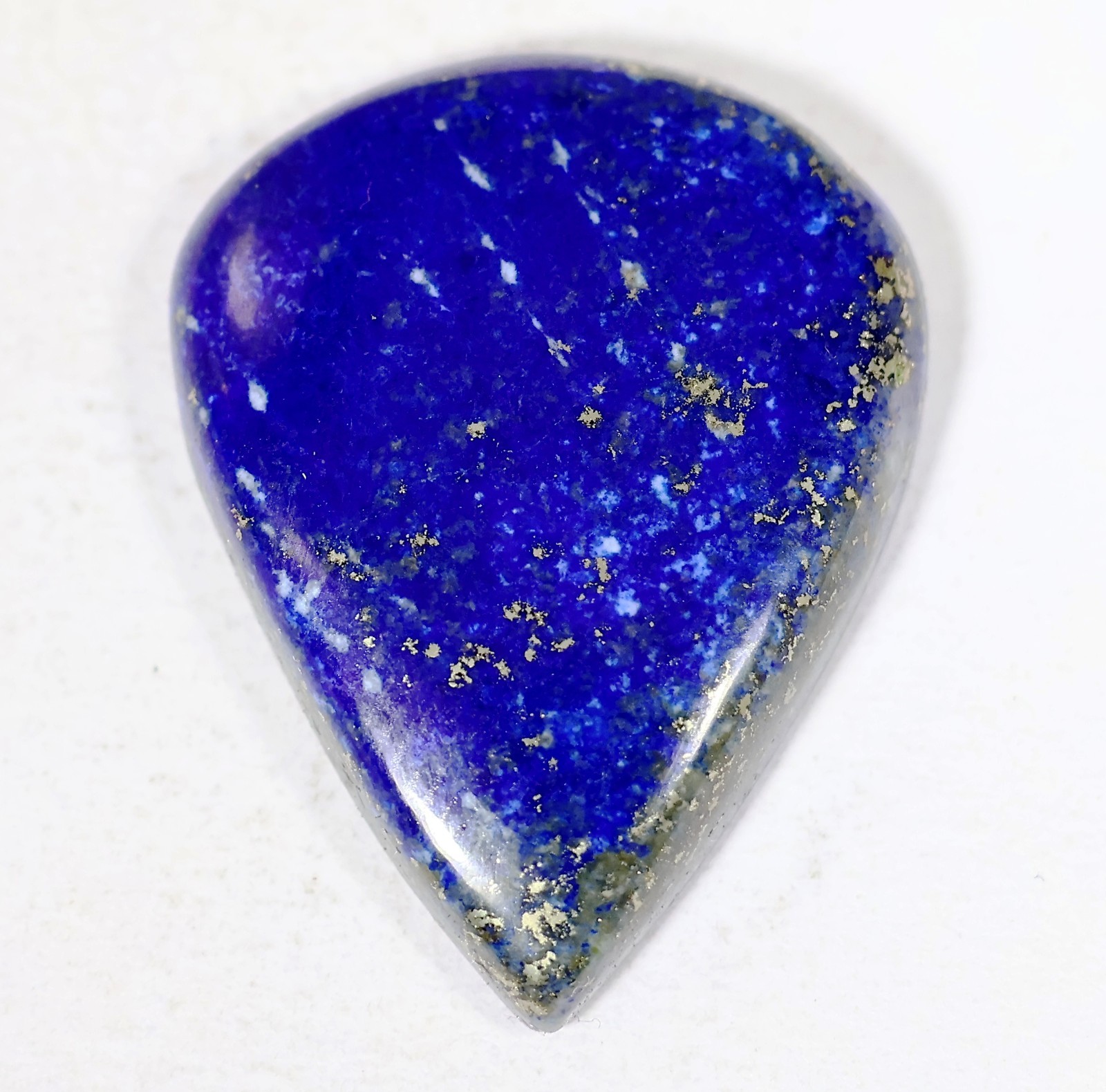 30 Ct 5X21X28 mm Natural Blue Lapis Lazuli Pear Cabochon Gemstone KM-629