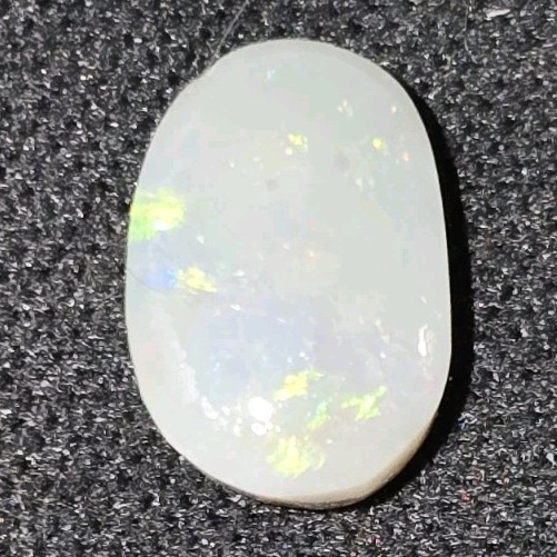 1.90 ct Calibrated 8x10mm Natural Lightning Ridge Opal N6 Oval Neon Green Fire