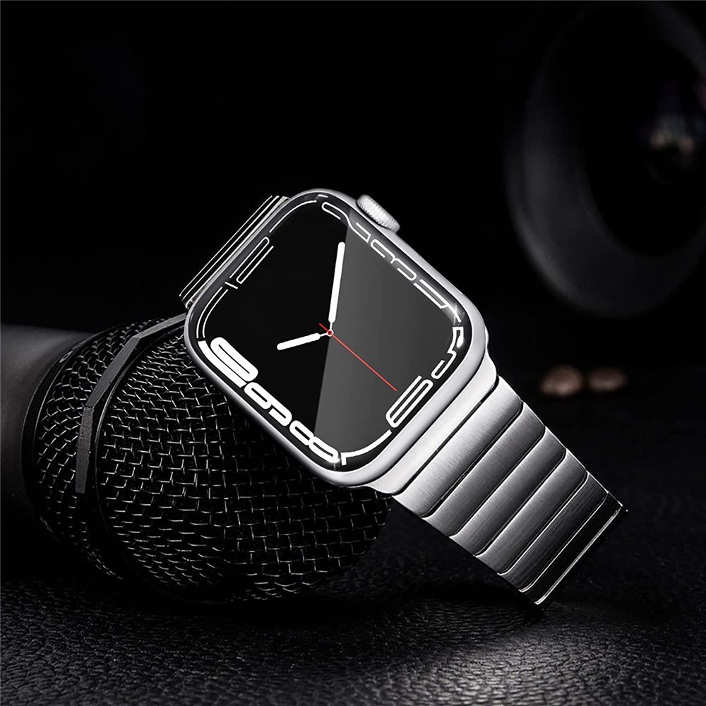 Stainless Steel Link Bracelet Band for Apple Watch 49mm Ultra 2 | 10 9 8 7 6 5 4