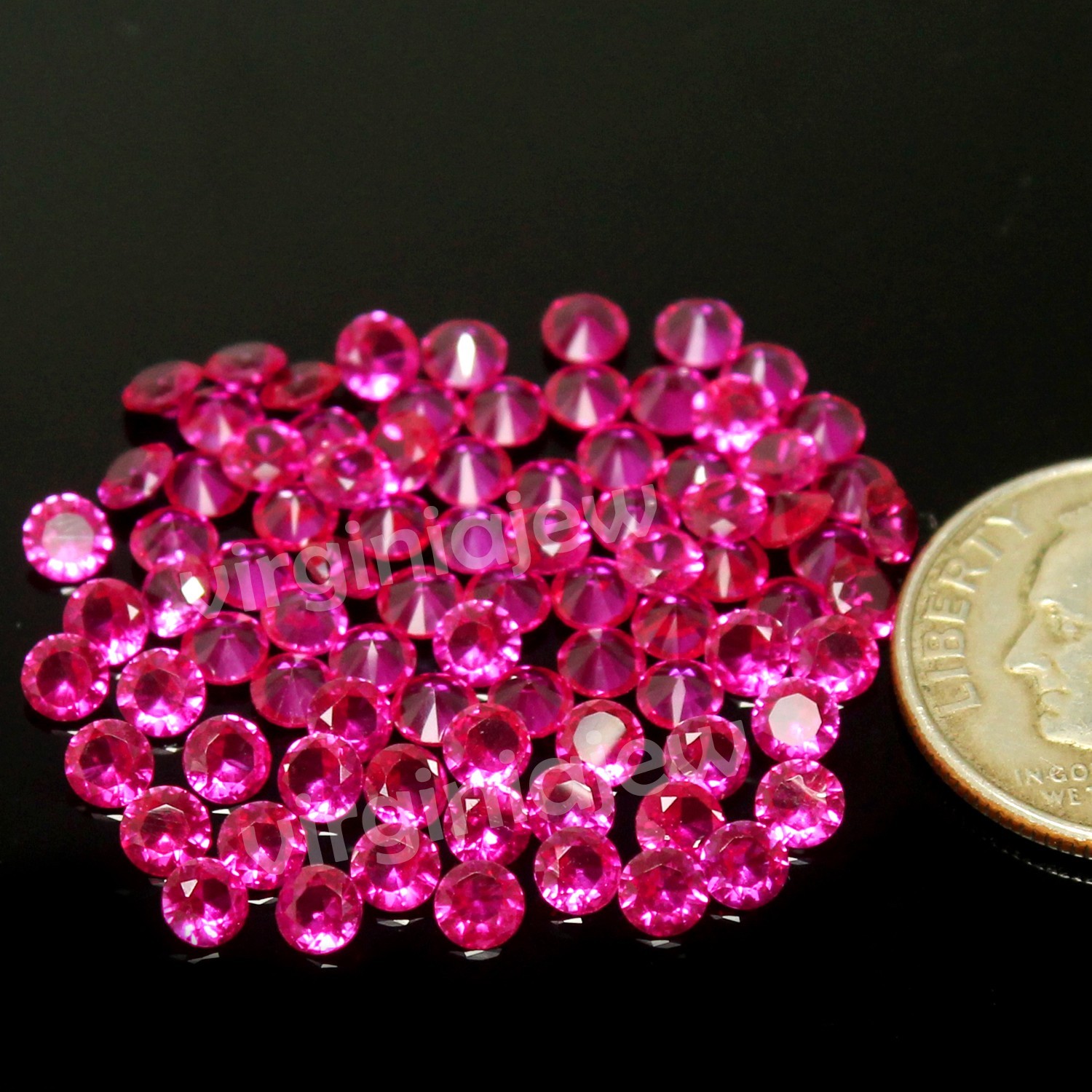 Natural Certified Burma Pigeon Blood Red Ruby 2.60 MM Round Gemstone 10 Pcs Lot