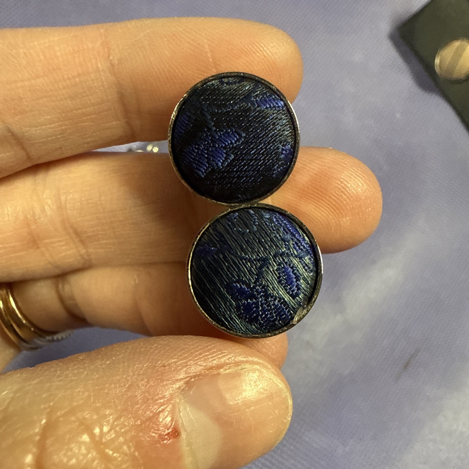 Huge Lot Of Vintage Cufflinks Blue, Green And Red And Many More Color Varia L4