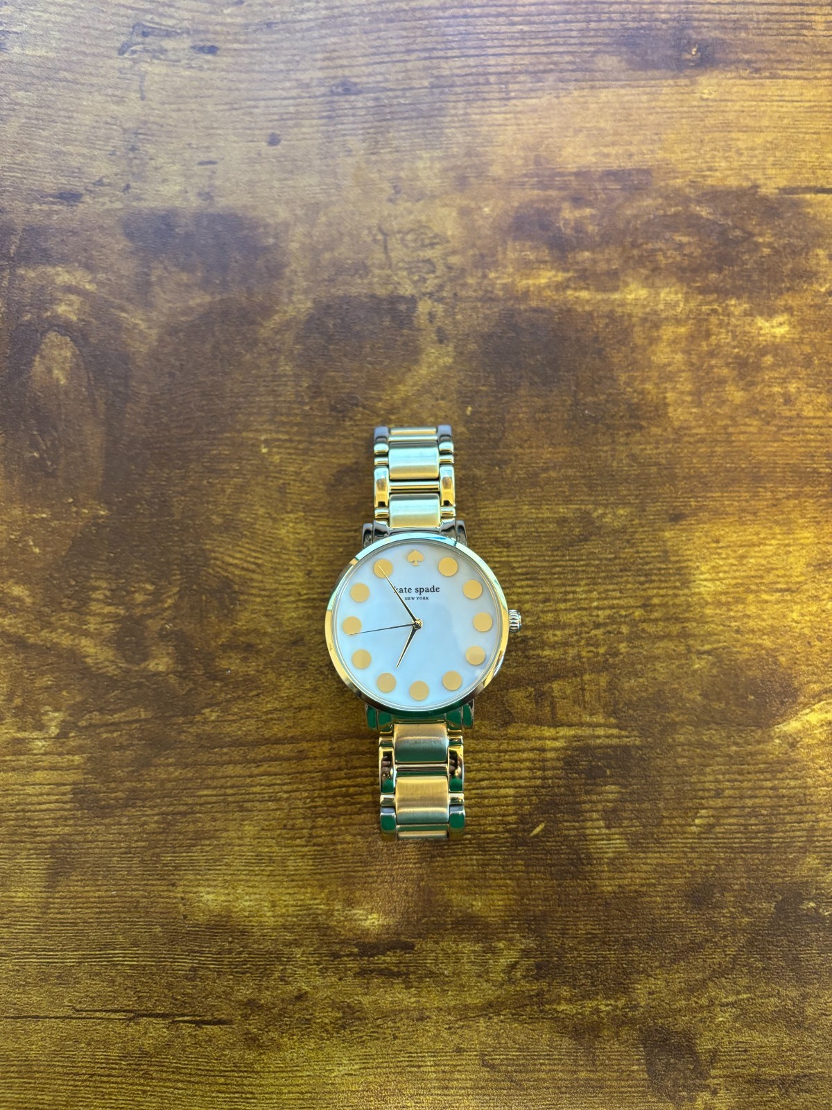 Kate Spade New York Women’s New York Gramercy Dot Gold-Tone Watch 1YRU0737