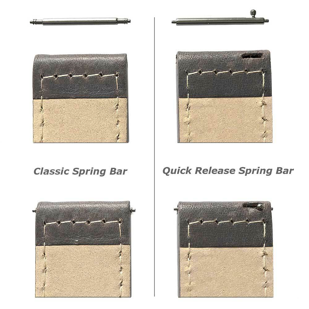 Leather Watch Strap Band Classic / Quick Release 8 10 12 14 16 18 20 22 Art MM