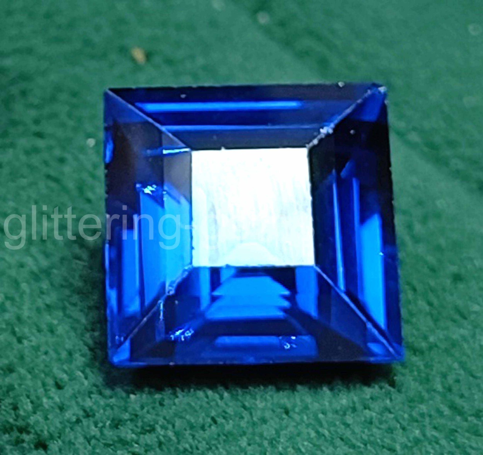 4.05 Carat Natural Blue Sapphire Princess Cut Certified Flawless Gemstone 5ADX