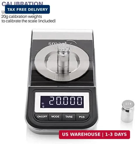 Smart Weigh 50g x 0.001 Grams, Premium High Precision Digital Milligram Scale, I