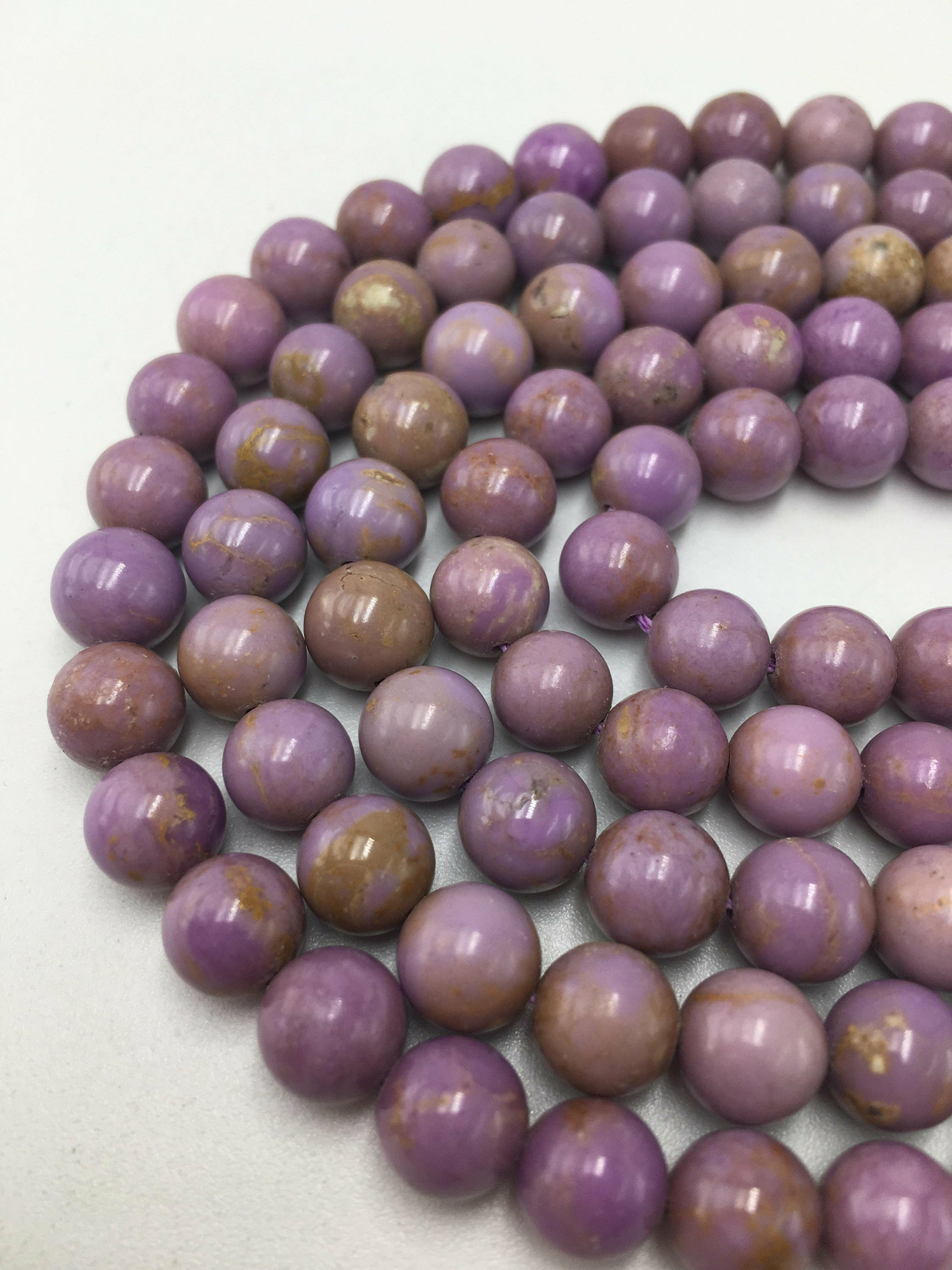 Phosphosiderite Smooth Round Beads 4mm 5.5m 6mm 8mm 9mm 10mm 12mm 15.5″ Strand