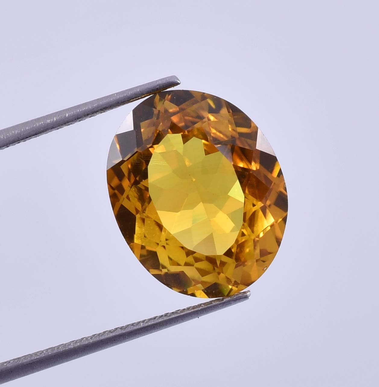 14 x 12 MM 100% Natural Yellow-Orange Sphalerite Gemstone 13.06 Ct GIT Certified