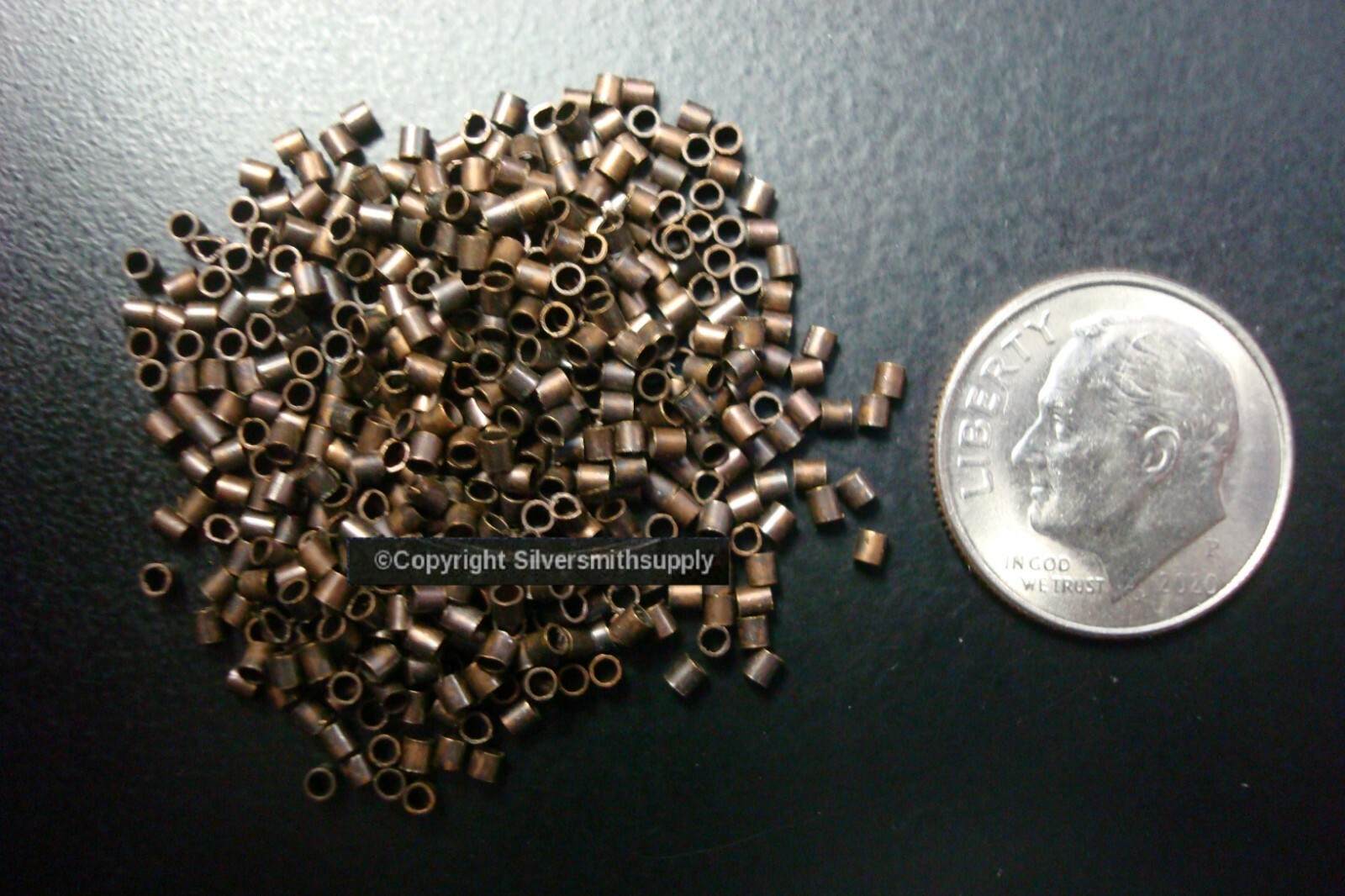 Crimp Beads SM Ant Copper pl 1.2x1mm 500 tube crimp beads attach clasps FPS127B