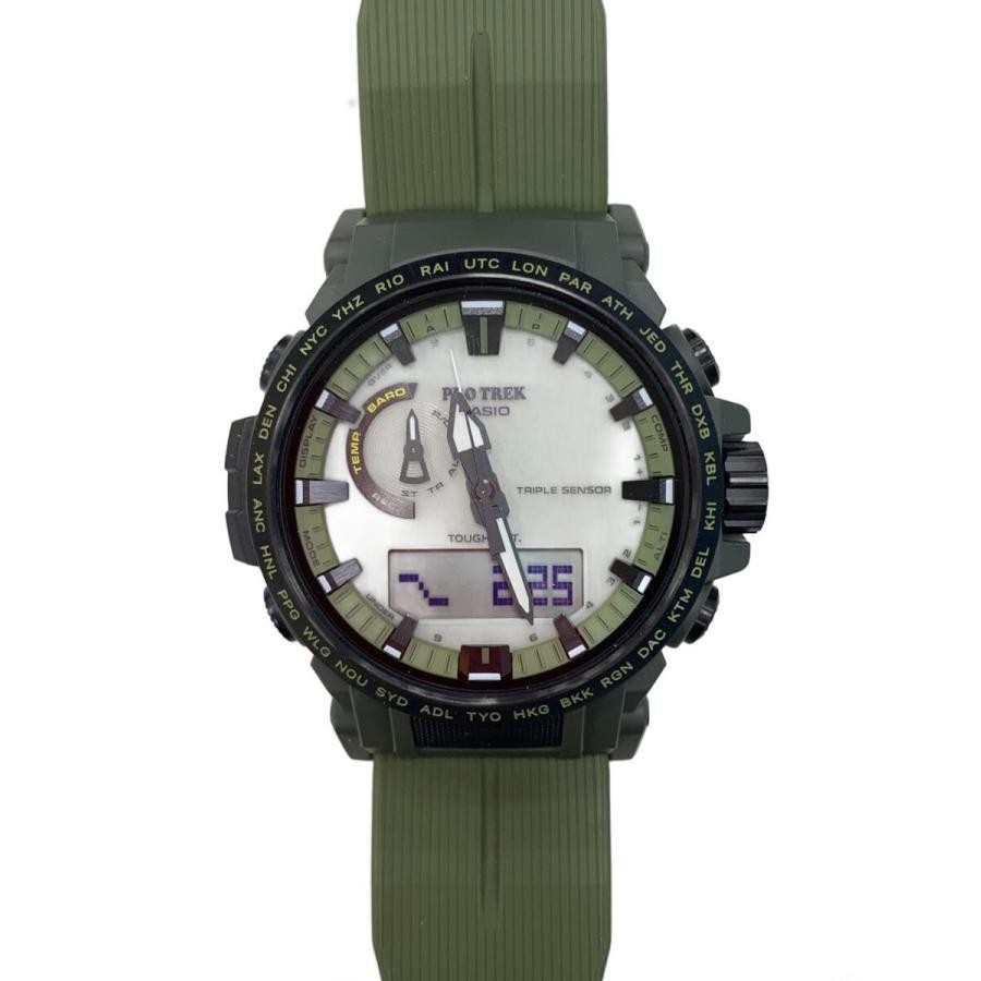 CASIO PRO TREK Case Size 4 ×4cm Wrist Size 25.5cm Used Watch #35934