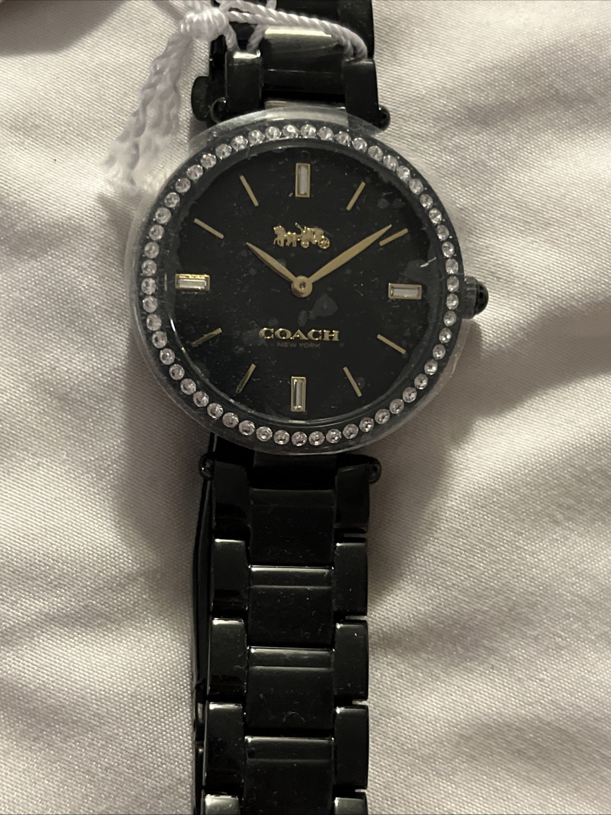 Women’s Black Coach Analog Watch NWT