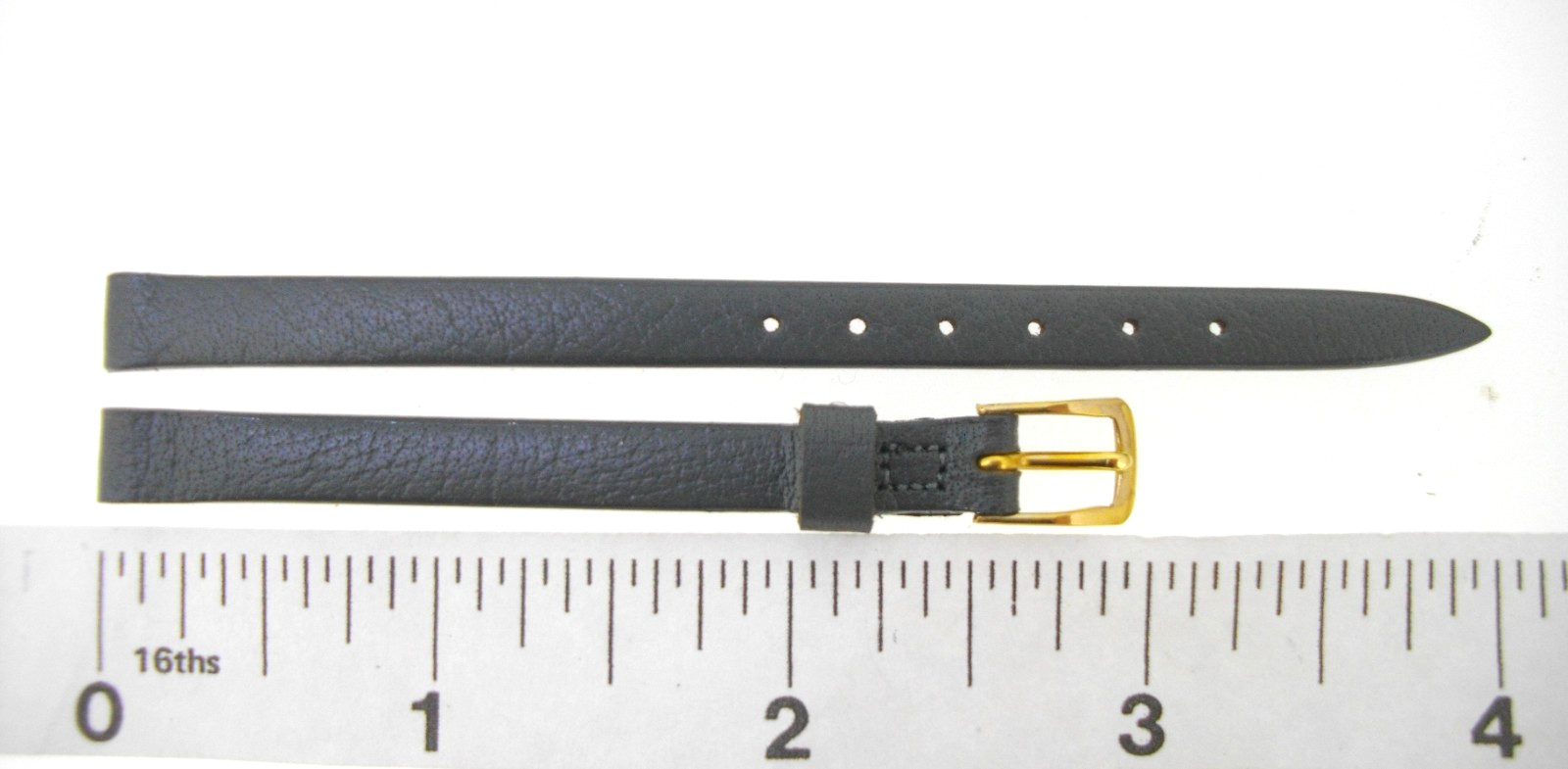Watchband Stylecraft 7 mm Regular Gray SELECTED CALF SKIN leather watch strap