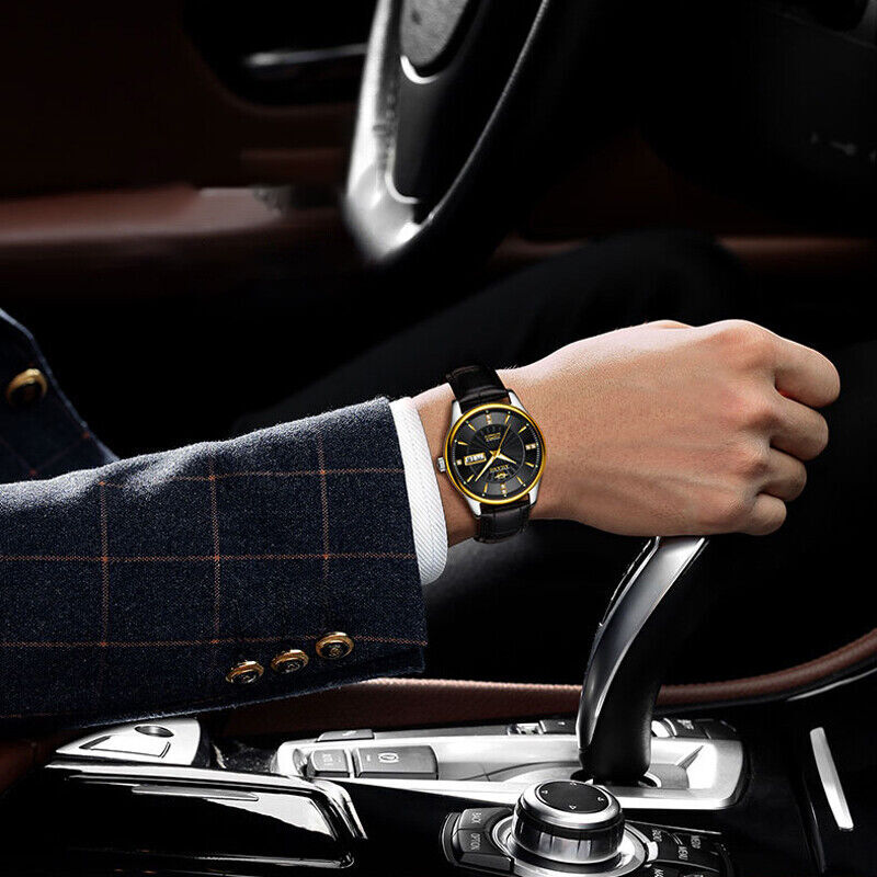 AILANG Watch Calendar Week Luminous Men’s Automatic Mechanical Wristwatches