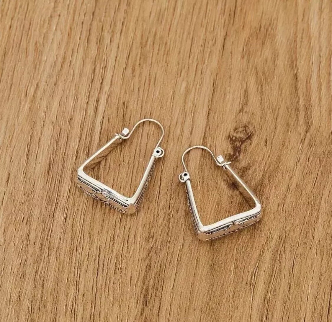 Silvery For Boho Unique Vintage Earrings Stirrup Horse Jewelry Retro Style Women