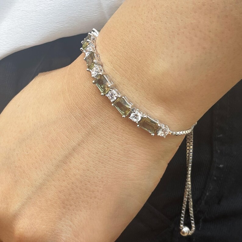 Women’s Jewelry Gift Lab Grown Diamonds Openable Bracelet 925 Sterling Silver