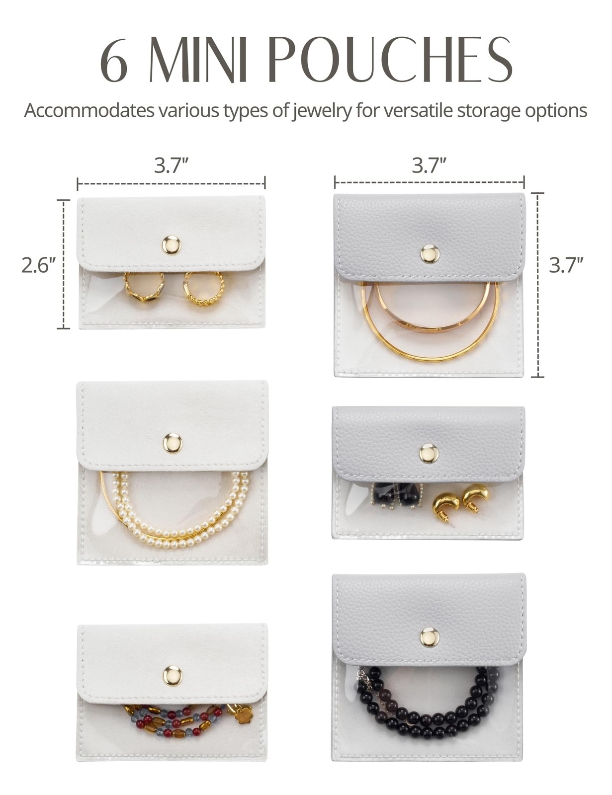 Small Jewelry Travel Case for Women Mini Jewelry Box Organzier Traveling with…