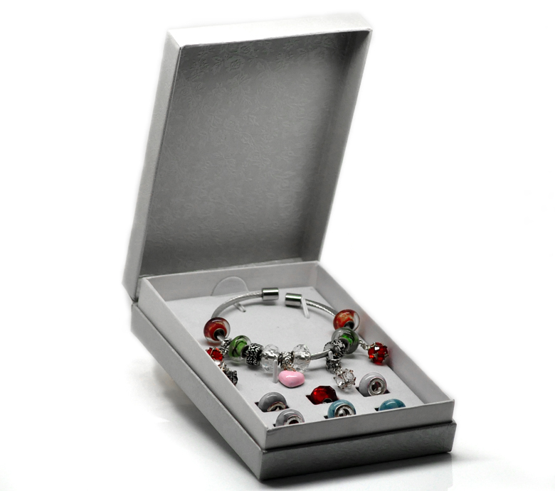 Watch Gray Gift Display Box Case – 15cmx 10.5cm x 3.5cm (5.9in x 4.1in x 1.4in)