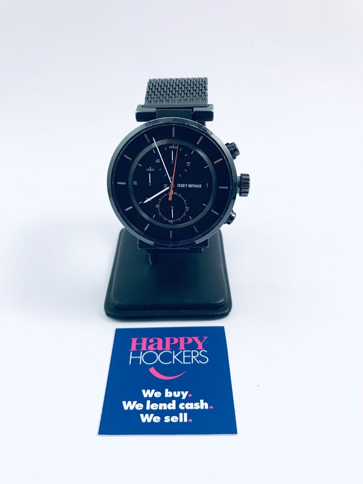 ISSEY MIYAKE VK67-0010 42MM BLACK QUARTZ WATCH ON MESH BAND