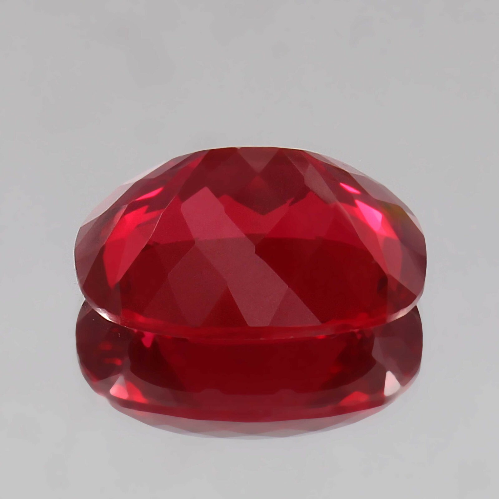 Natural Mozambique Blood Red Ruby Cushion Loose Cut Gemstone 20x15x10 MM