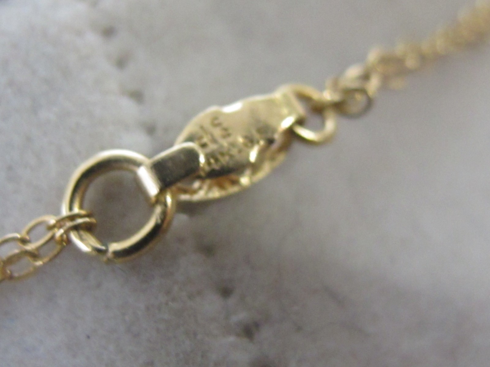 14k Yellow Gold Filled Double Strand Pendant Bar Station 16″ Chain Necklace C4