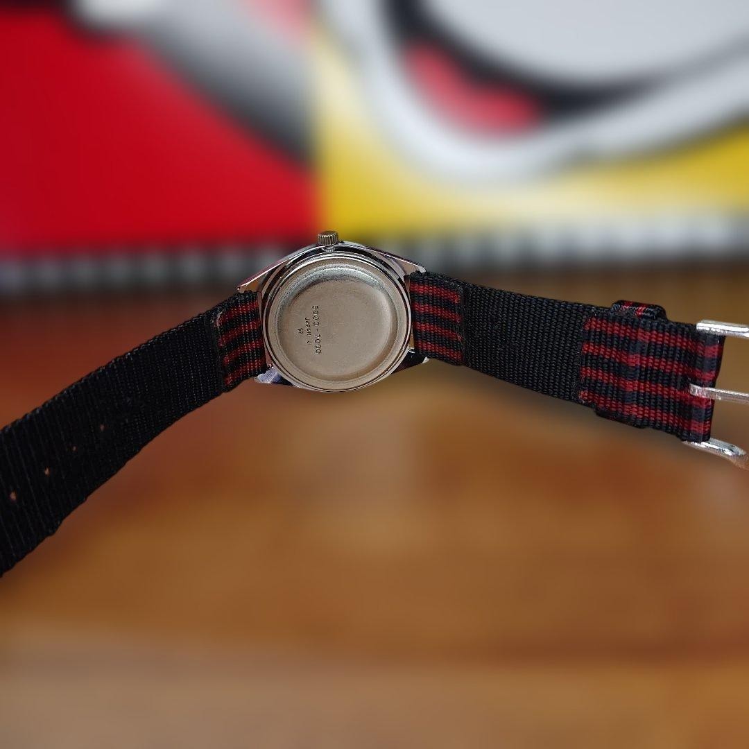 SEIKO Disney Time Mickey Mouse Manual 3.4mm Silver Dial 1970s Wristwatch